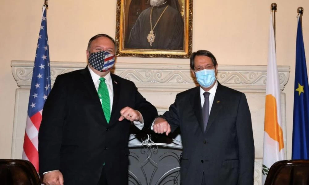 Πομπέο-Αναστασιαδης: Υπογραφή μνημονίου Συναντίληψης - ΗΠΑ & Κύπρος μοιράζονται ίδιες αξίες